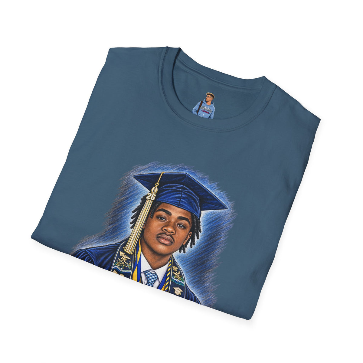 Portrait Front and Back - In Memory of Pierre Damas Bel T-Shirt