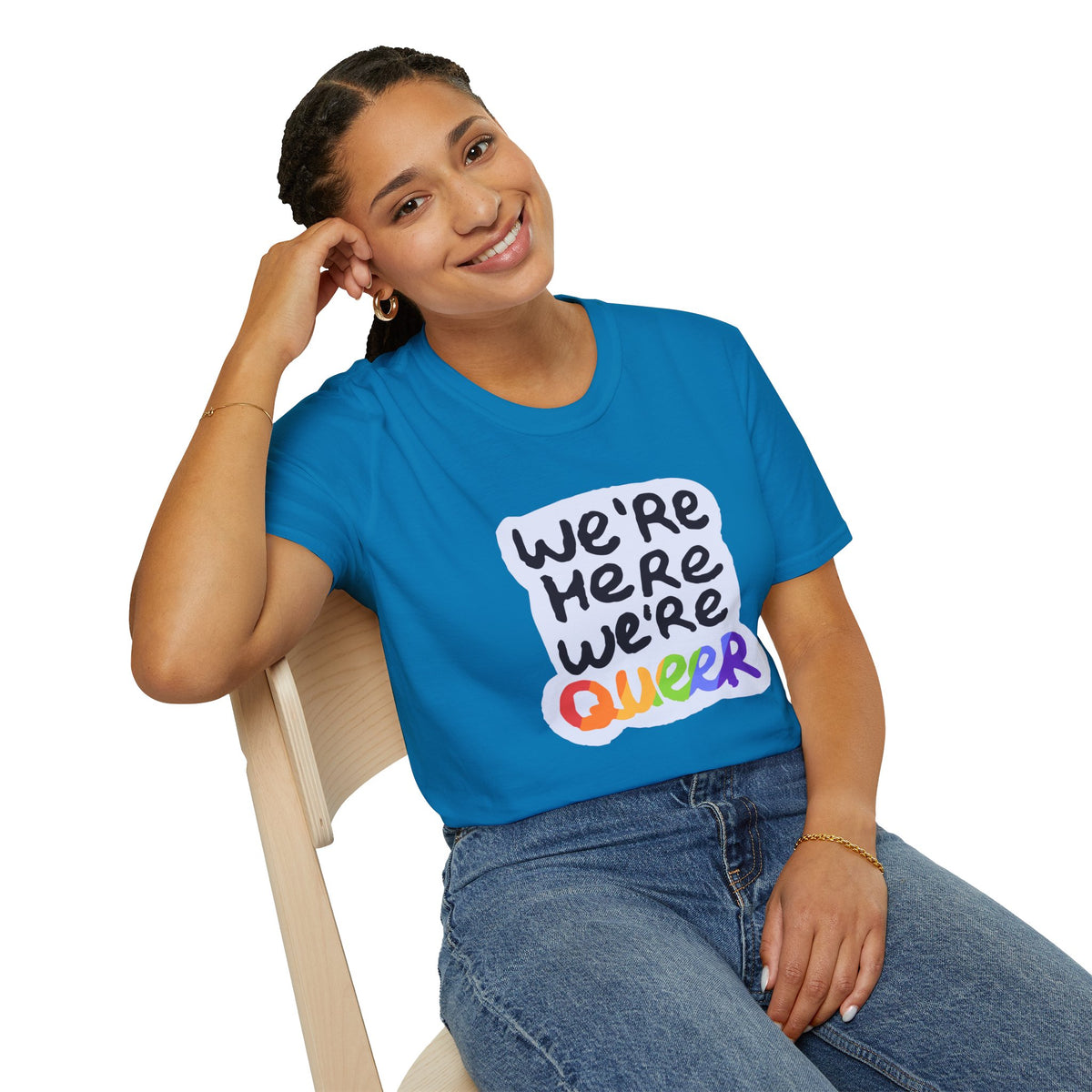 We’re Here We’re Queer Pride Tree Las Vegas T-Shirt