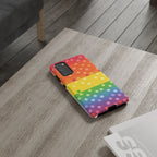 Rainbow Polka-Dot Tough Case for Android