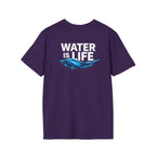 Water is Life Unisex T-Shirt | Eco-Friendly Tee for Environmentalists, Beach Lovers, Awareness Campaigns, Gifting