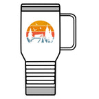 Camping Sunset Scene Travel Mug - 20oz