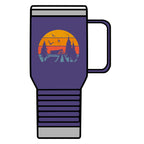 Camping Sunset Scene Travel Mug - 20oz