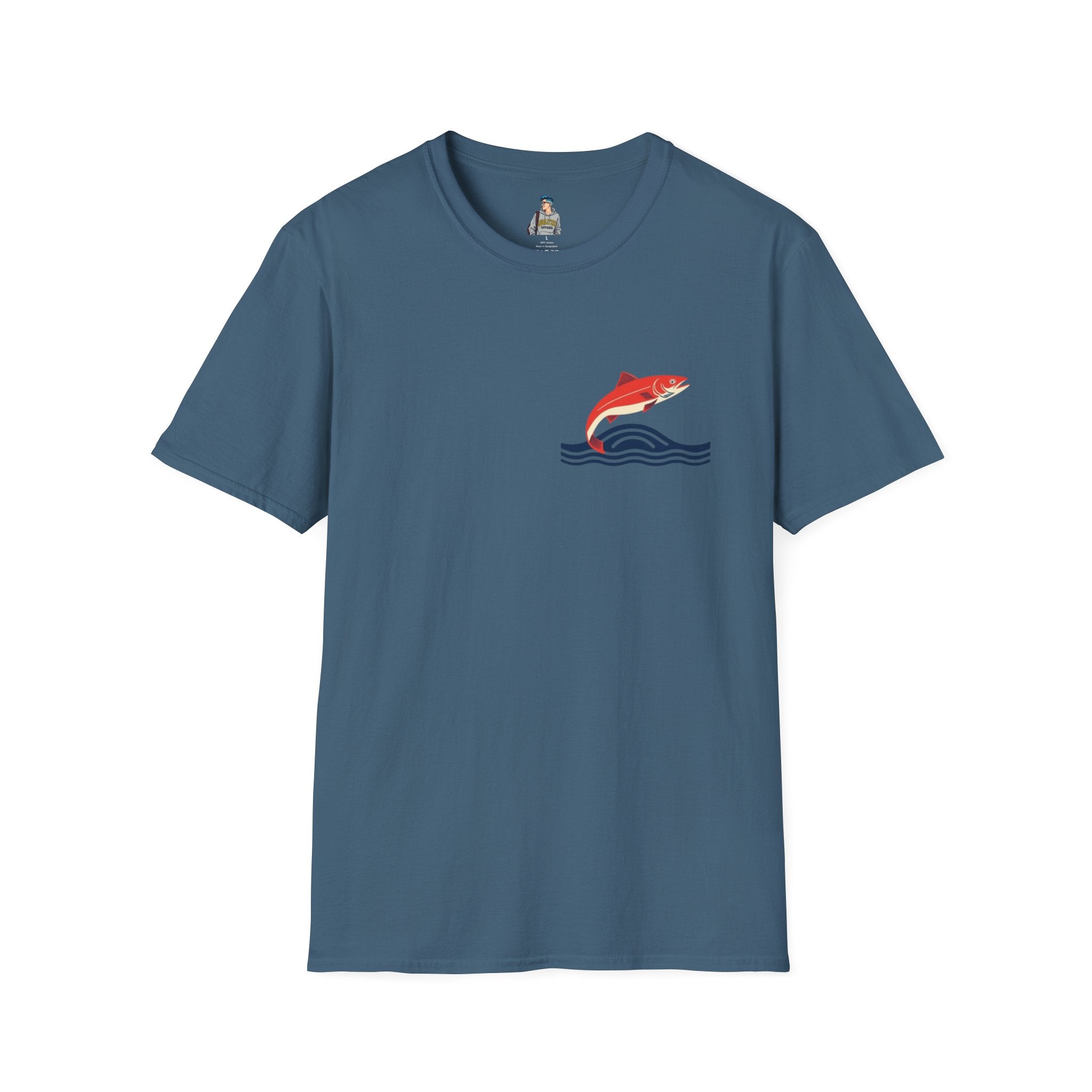 Jumping Salmon Native Pride Softstyle Unisex T-shirt