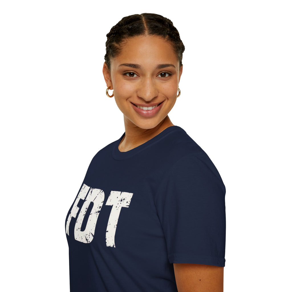 FDT Distressed Graphic T‑Shirt — Bold Statement Tee