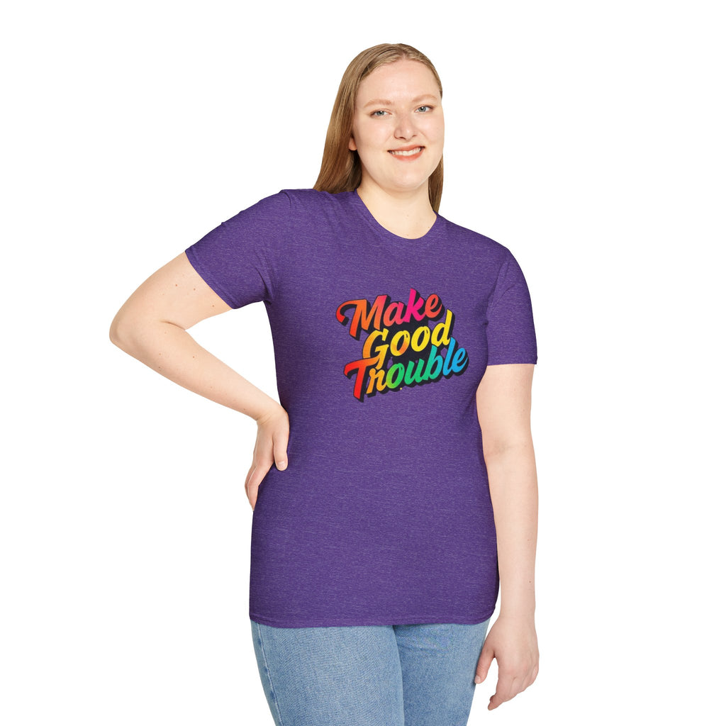 Make Good Trouble' Rainbow T-Shirt