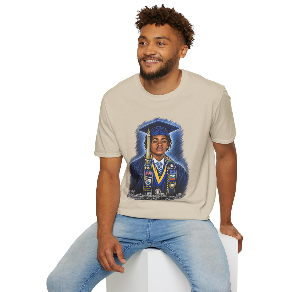 Portrait Front and Back - In Memory of Pierre Damas Bel T-Shirt