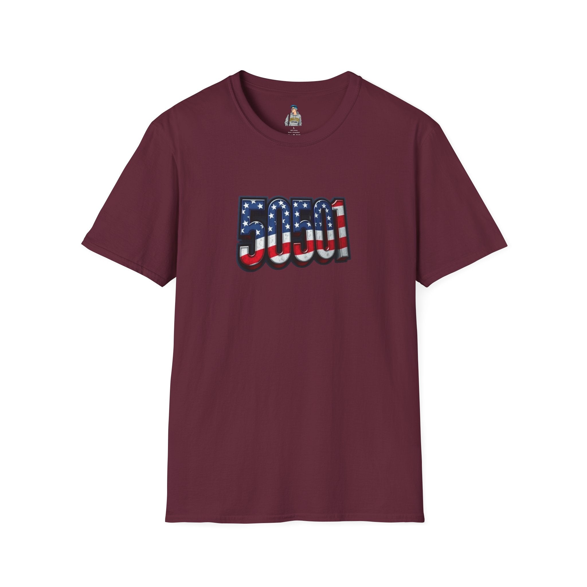 Patriotic Unisex T-Shirt - 50501 We The People Rise - American Flag Design