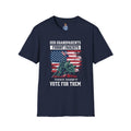 Unisex Softstyle T-Shirt: 'Our Grandparents Fought Fascists' Patriotic Tee