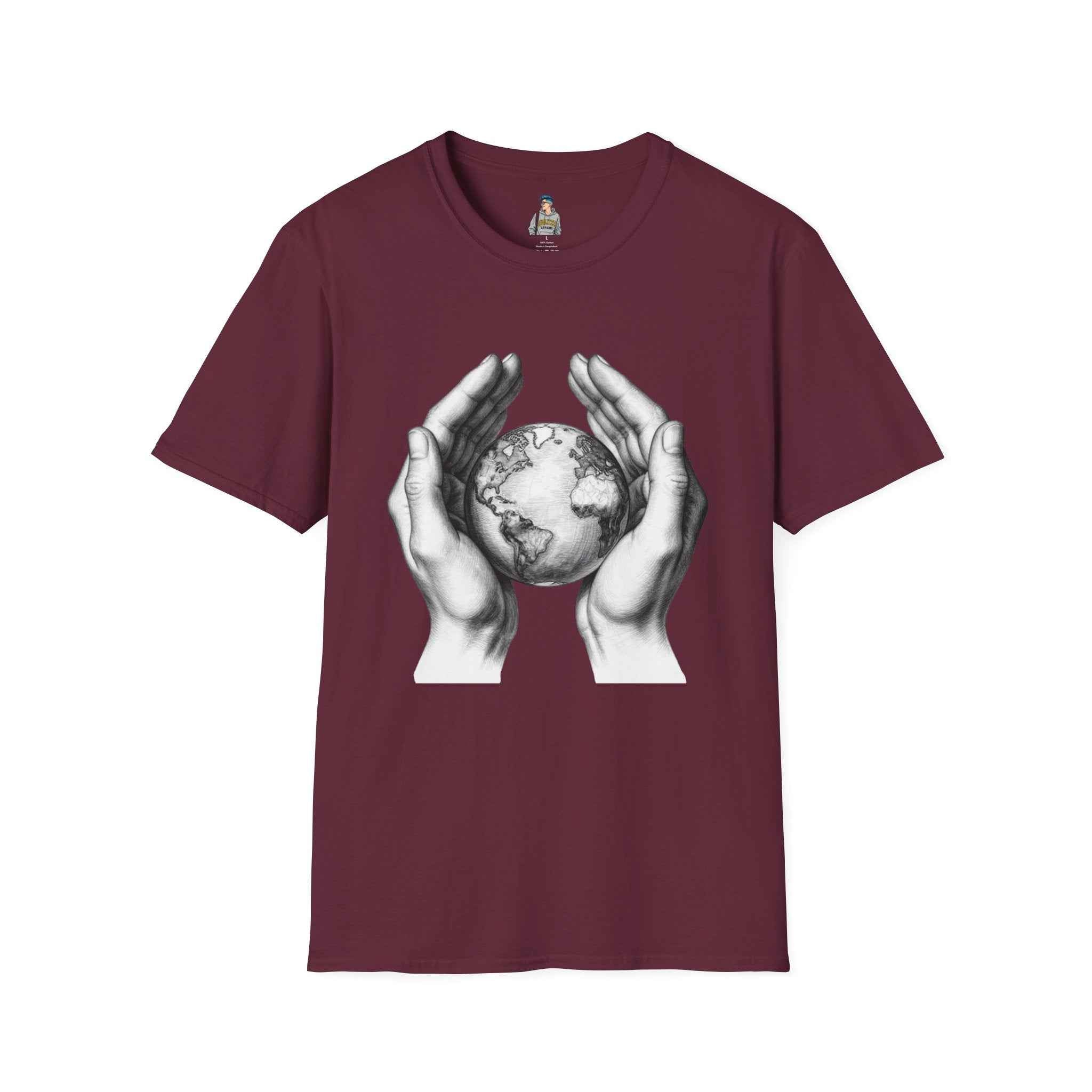 Earth in Your Hands T-Shirt — Protect the Planet Graphic Tee
