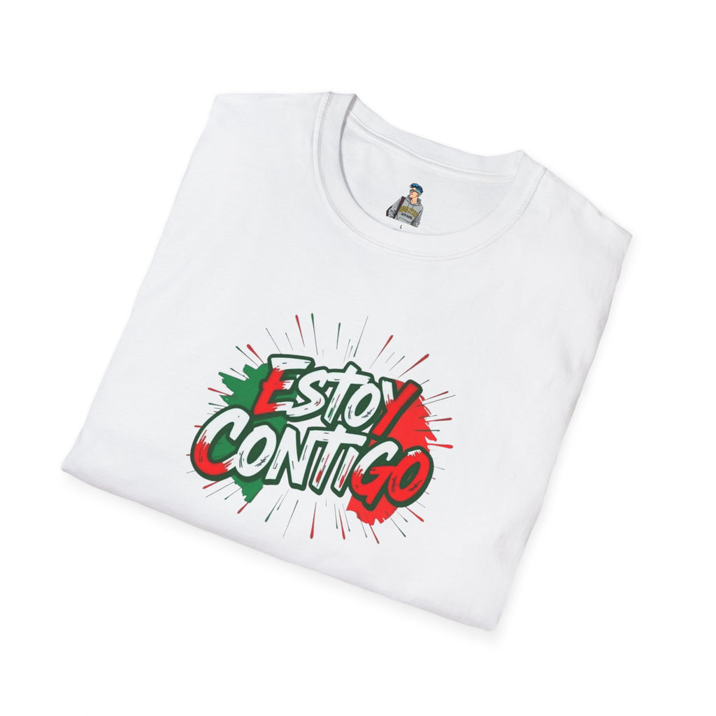 Immigrants Make America Great T-Shirt Estoy Contigo (I Am With You) Unisex Softstyle T-Shirt Classic Protest Tee