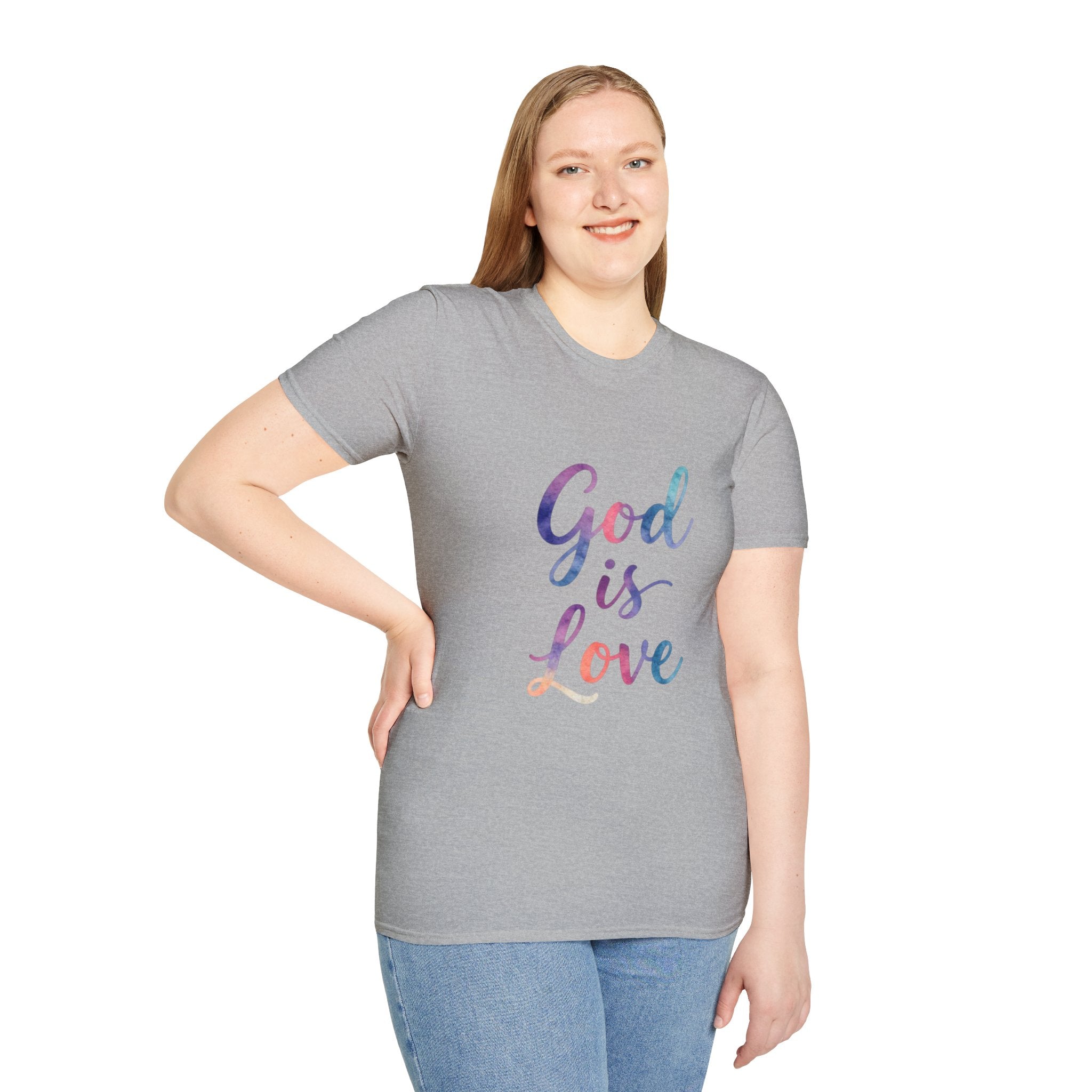 God Is Love T-Shirt — Colorful Tee