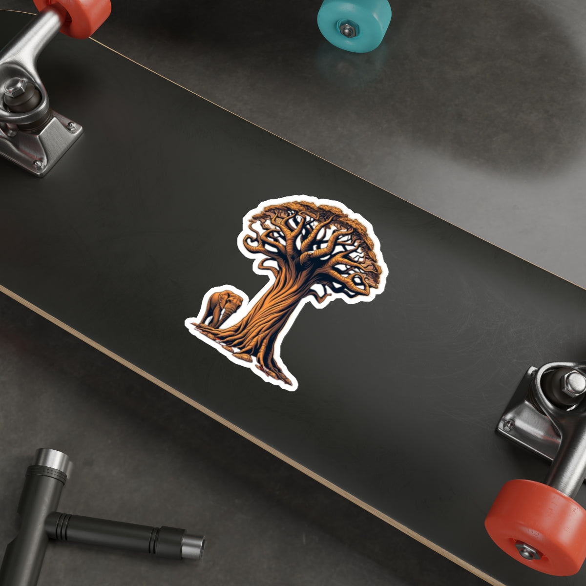 Die-Cut Stickers - Baobab Tree & Elephant