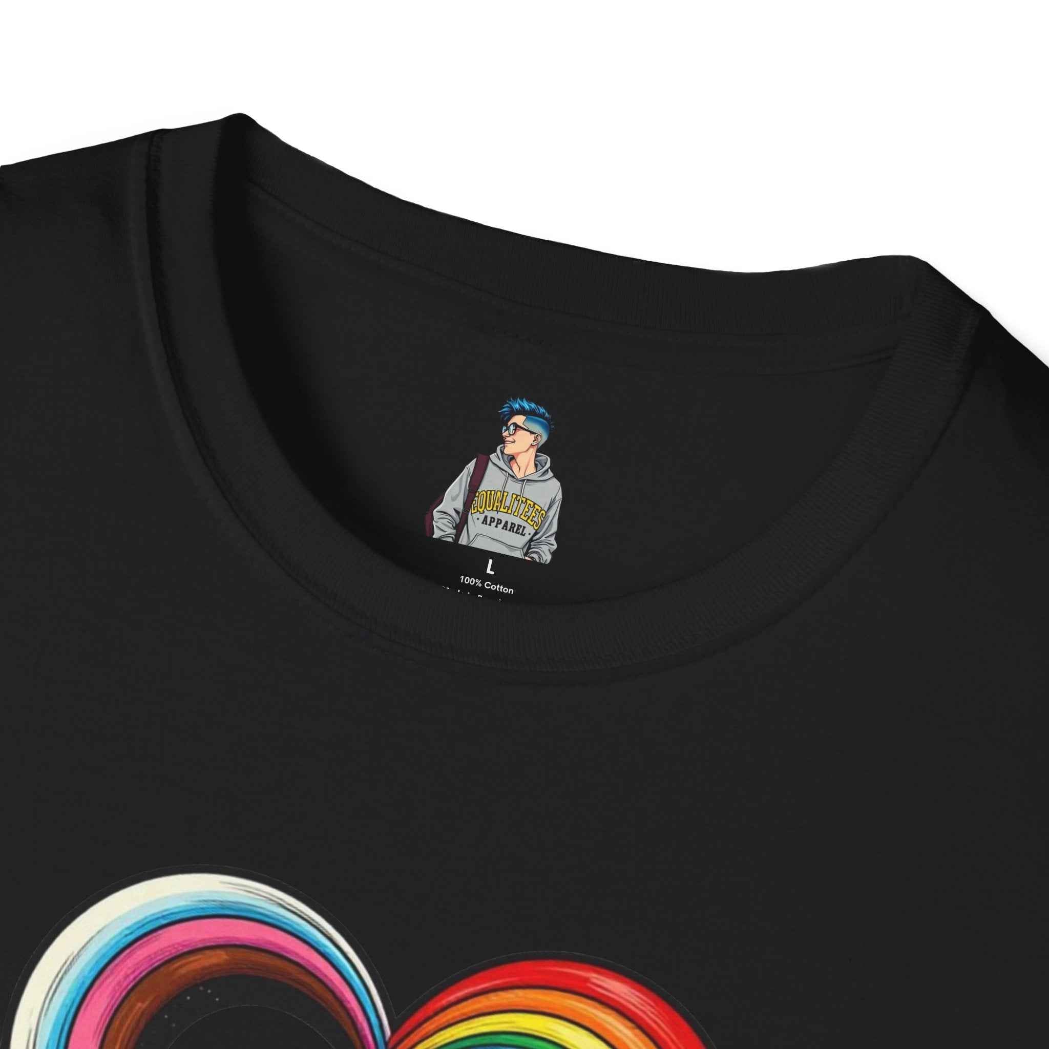 Let Your Love Flow Rainbow Heart T-Shirt