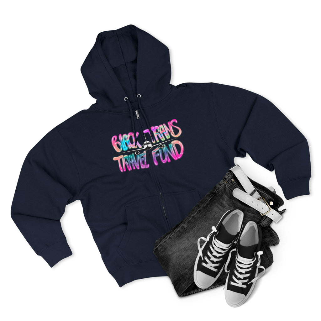 BTTF - Black Trans Travel Fund Unisex Zip-Up Hoodie