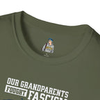 Patriotic Anti-Fascism T-Shirt - Voting for a Traitor Makes You One - Unisex Softstyle T-shirt