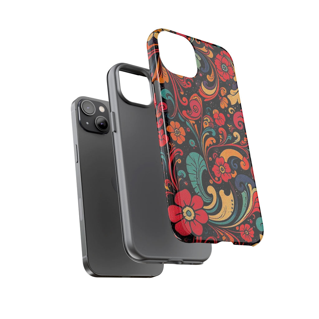 Floral Paisley Tough Case for iPhone — Vibrant Protective Phone Cover