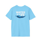 Water is Life Unisex T-Shirt | Eco-Friendly Tee for Environmentalists, Beach Lovers, Awareness Campaigns, Gifting