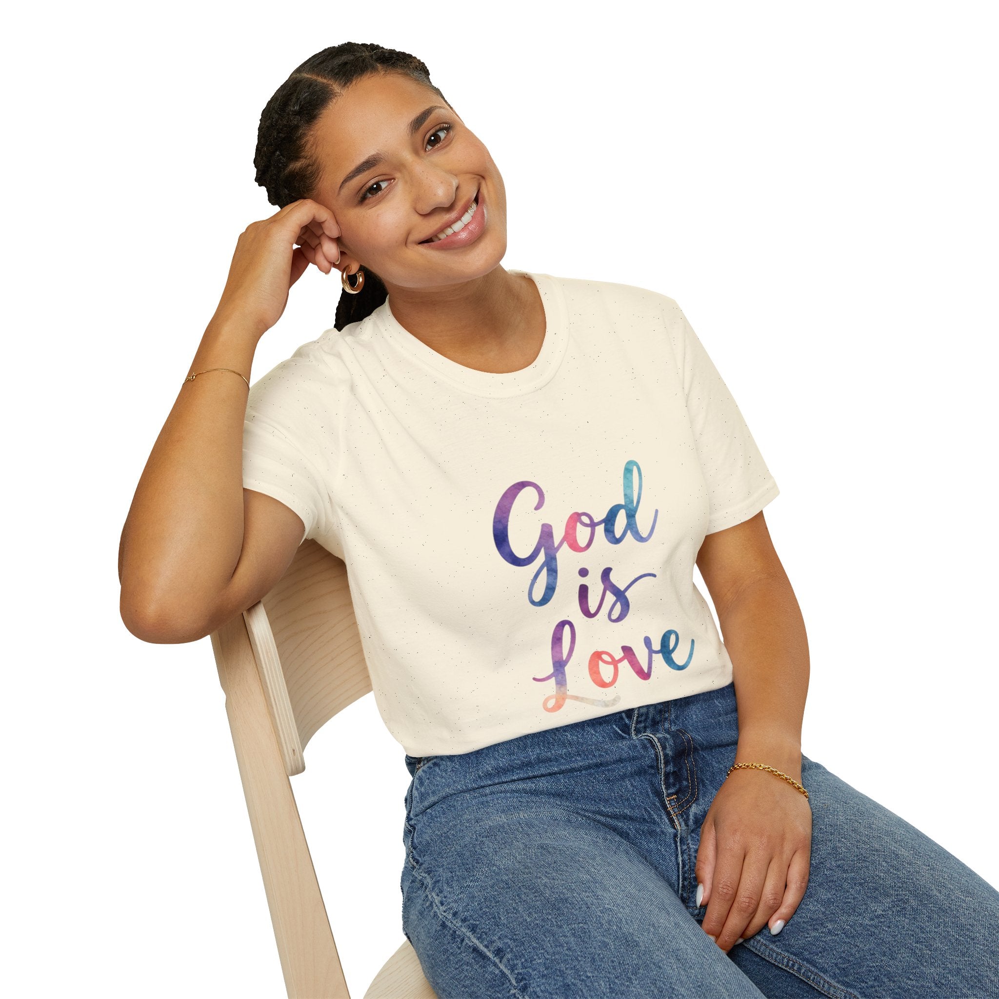 God Is Love T-Shirt — Colorful Tee