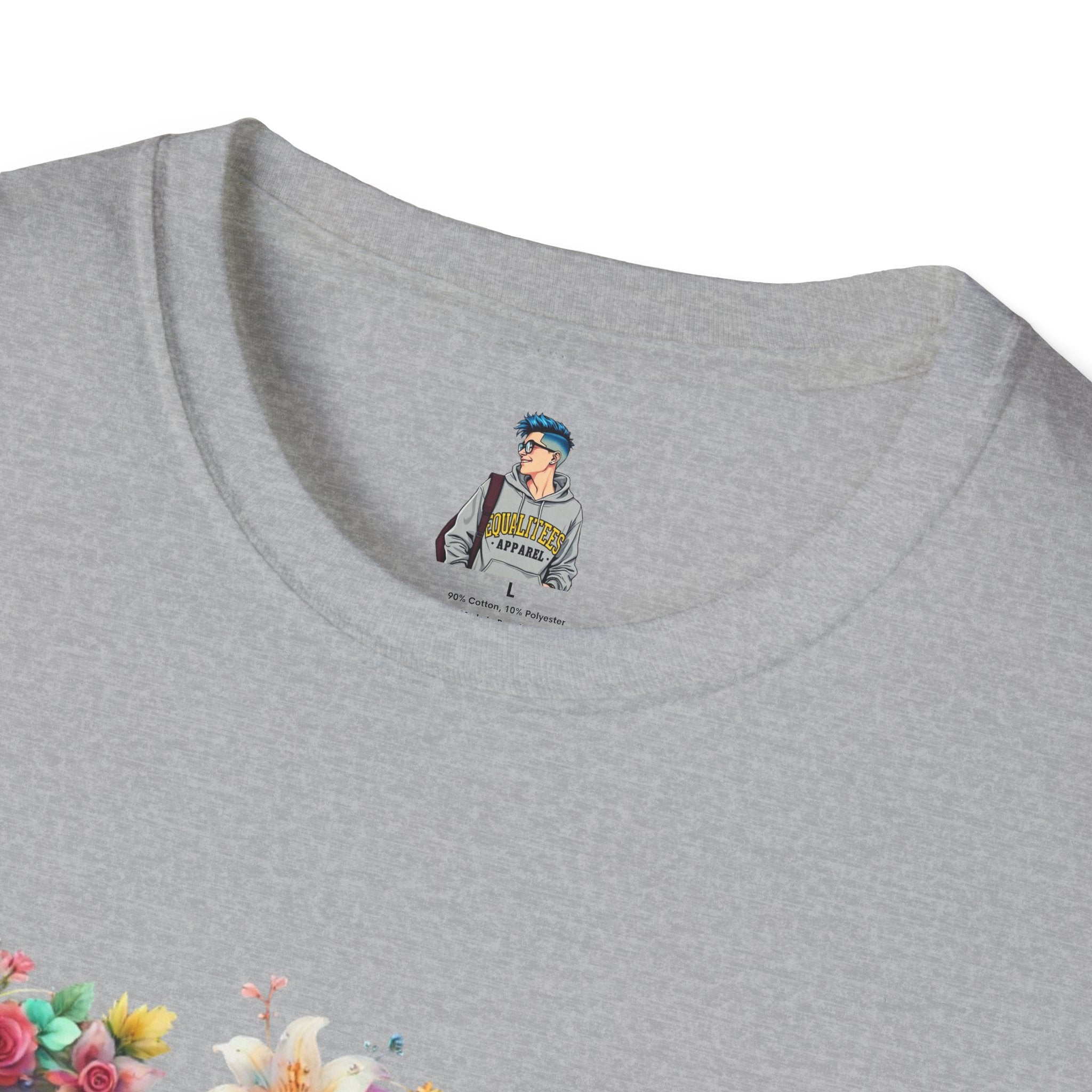 FDT Floral Letter Tee — Bold Floral Typography T-Shirt