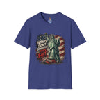 Patriots Don’t Stand For This T-Shirt — Statue of Liberty & Distressed Flag Graphic