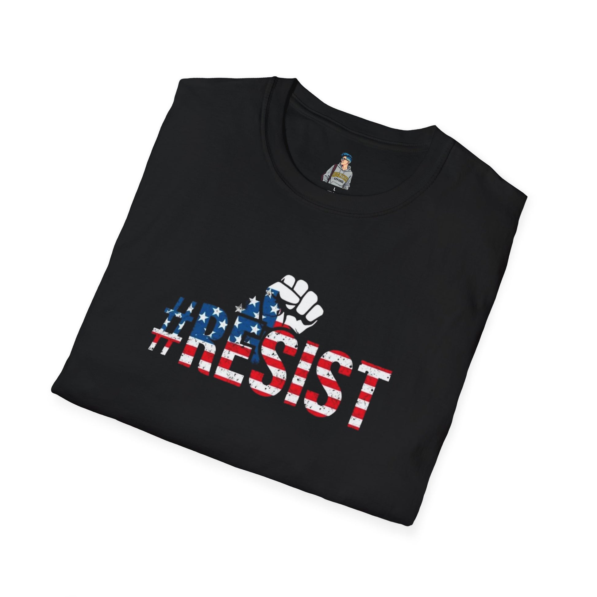 RESIST Unisex Softstyle T-Shirt - Empowering Statement Tee for Activists