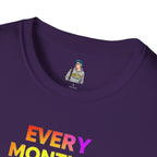 Queer History Month T-Shirt | Every Month is Queer History Month | Unisex Softstyle Tee