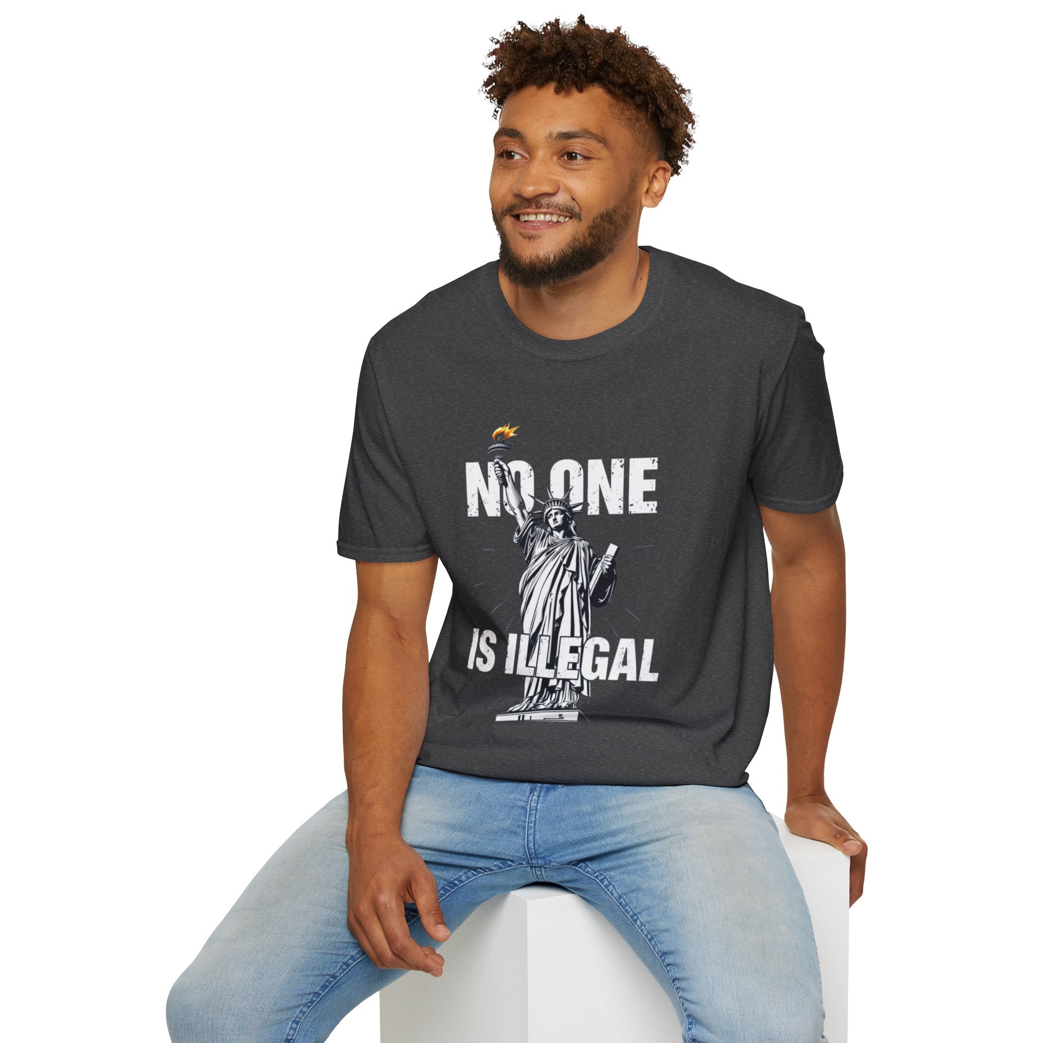 No One Is Illegal Graphic T-shirt