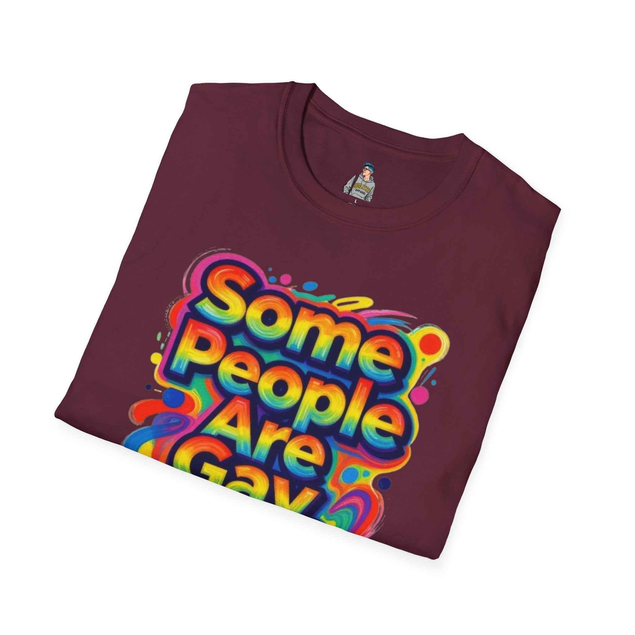 Some People Are Gay Get Over It T-Shirt — Rainbow Pride Statement Tee
