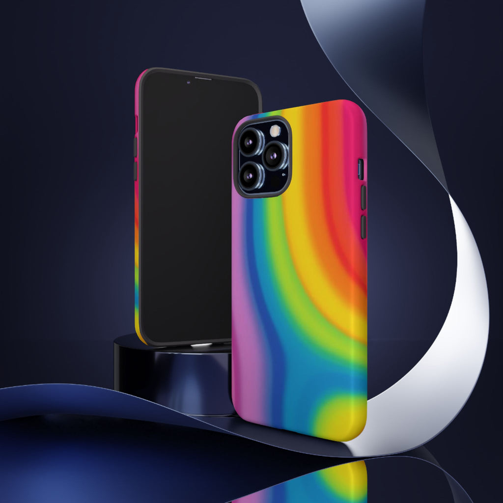 Rainbow Swirl Tough Phone Case for iPhone