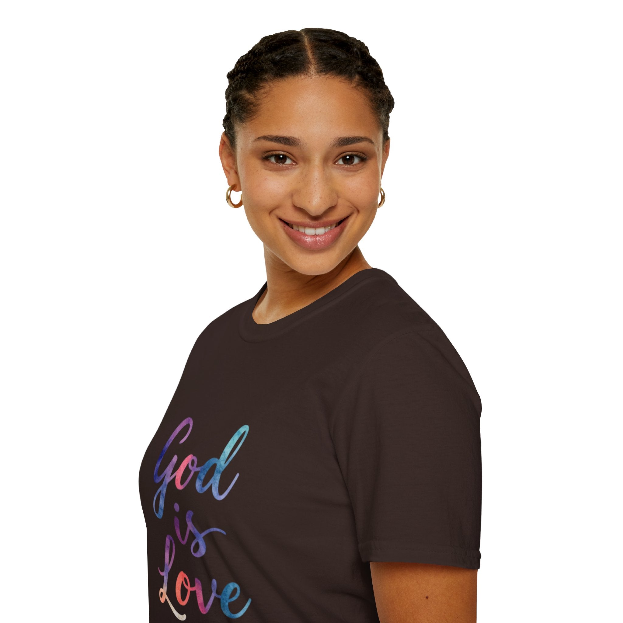 God Is Love T-Shirt — Colorful Tee