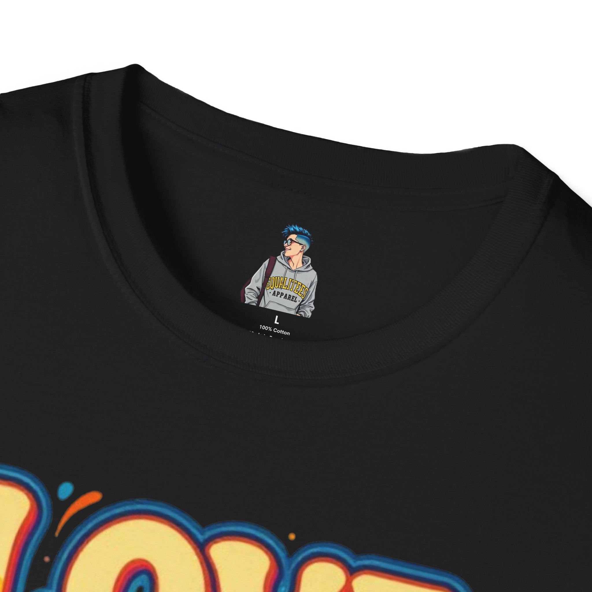 T-Shirt — "Love & Let Love" Retro Rainbow Peace Tee