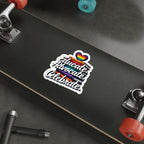 Pride-Themed Die-Cut Stickers - Educate. Advocate. Celebrate.
