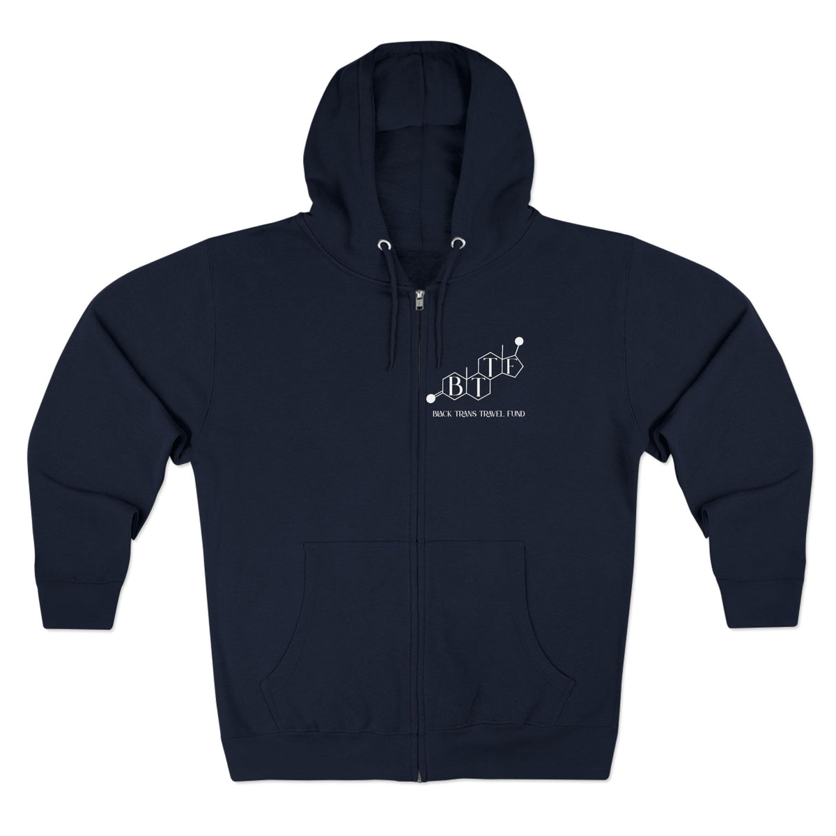 BTTF - Black Trans Travel Fund Unisex Zip-Up Hoodie