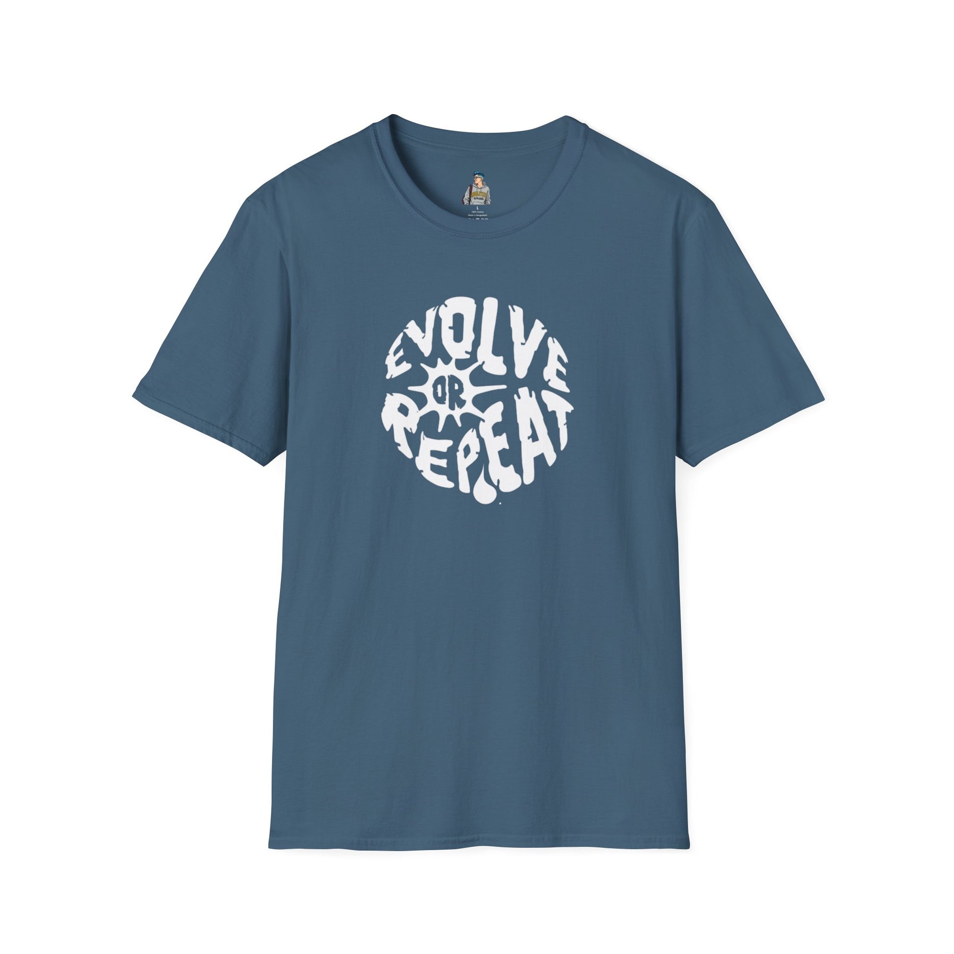 Evolve or Repeat Unisex Softstyle T-Shirt - Modern Inspirational Tee