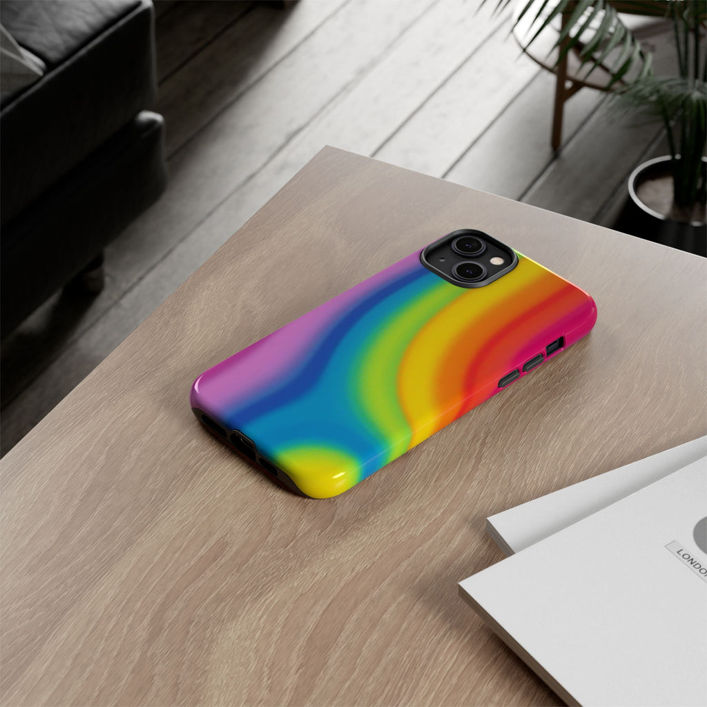 Rainbow Swirl Tough Phone Case for iPhone