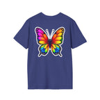 Rainbow Butterfly Cocoon Pride T-Shirt | Unisex Softstyle Tee