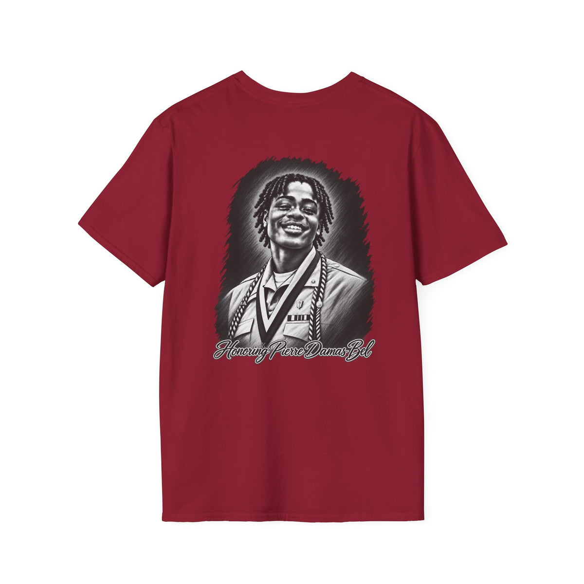 Portrait Front and Back - In Memory of Pierre Damas Bel T-Shirt