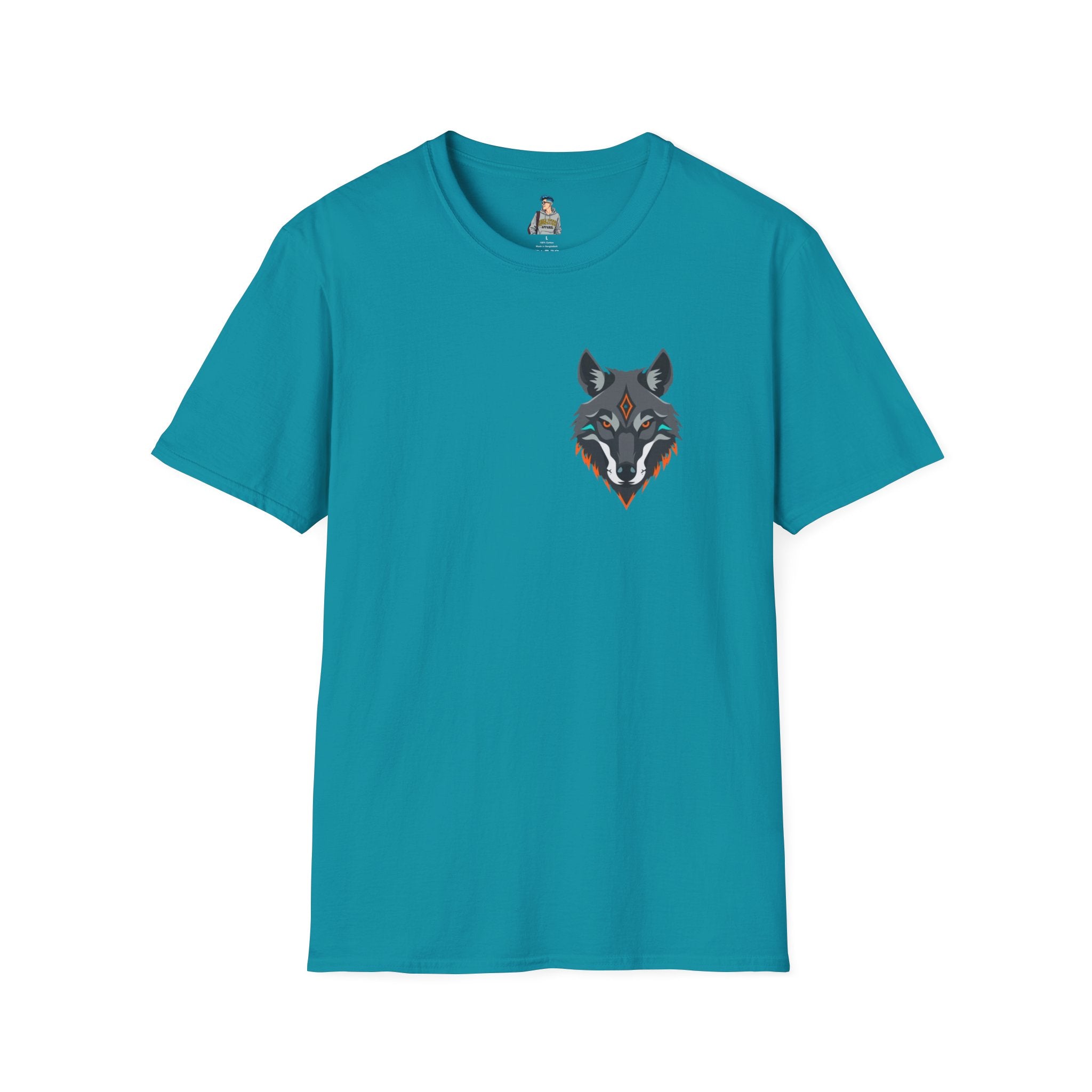 Mystical Wolf Design Unisex Softstyle T-shirt
