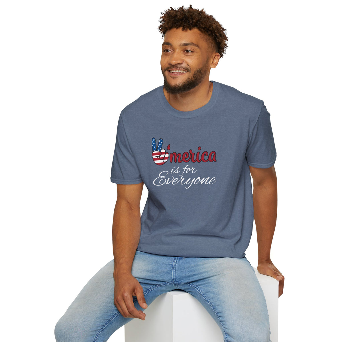 'Merica is for Everyone - Softstyle Unisex T-Shirt