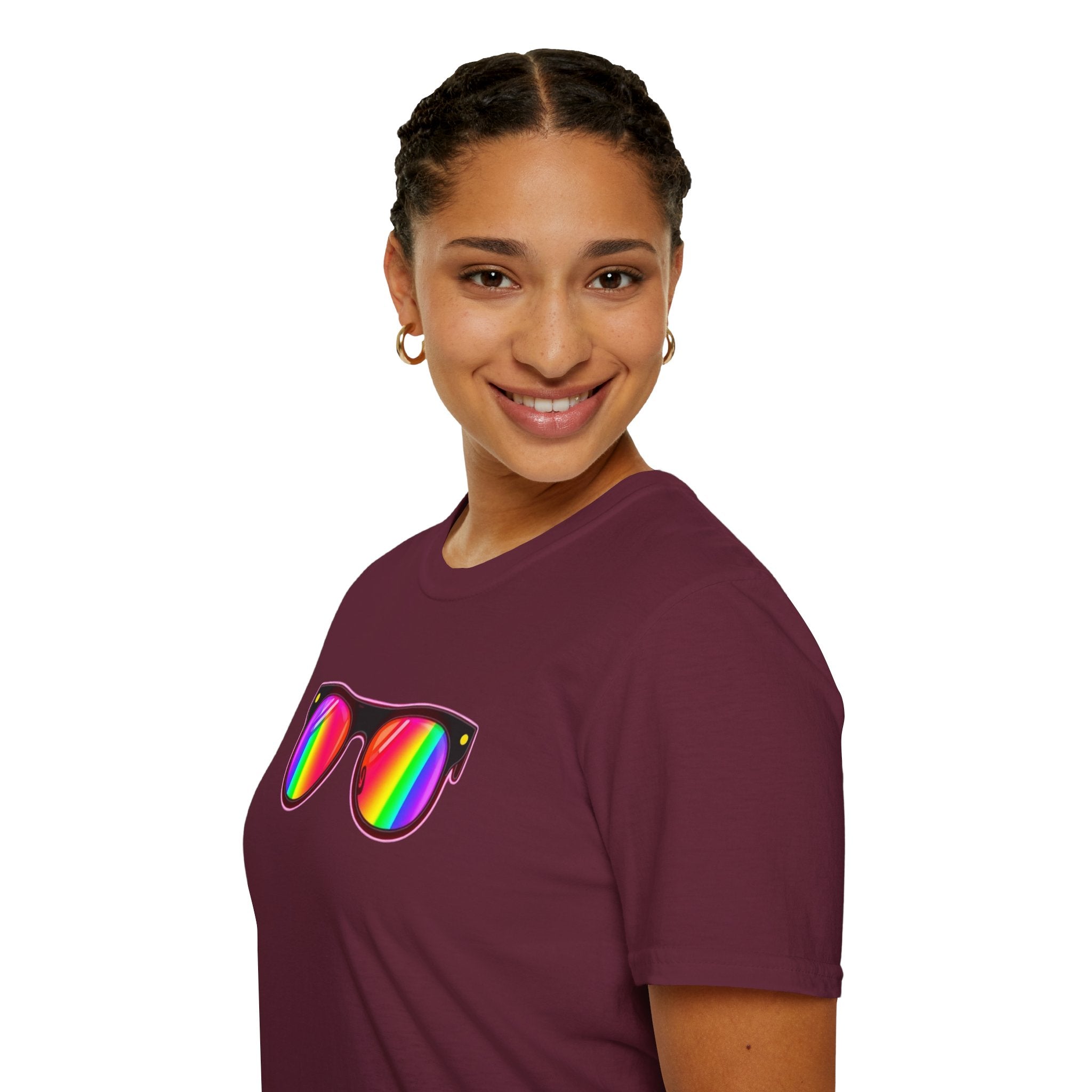Rainbow Sunglasses Unisex t-shirt