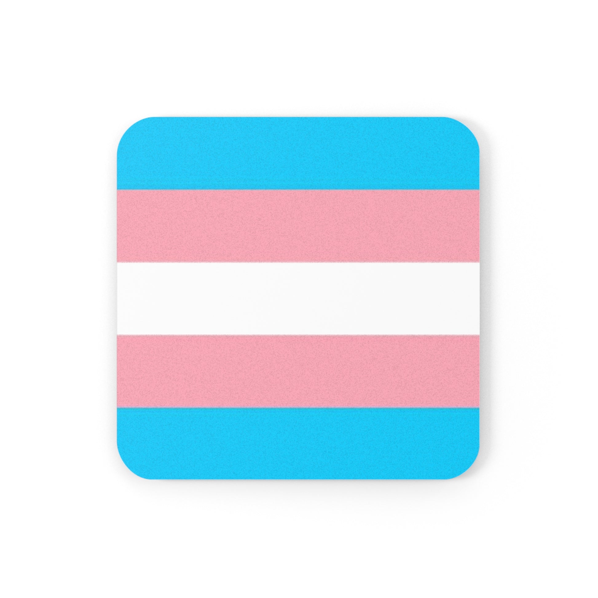 Trans Pride Cork Back Coaster - Supportive & Stylish Drinkware
