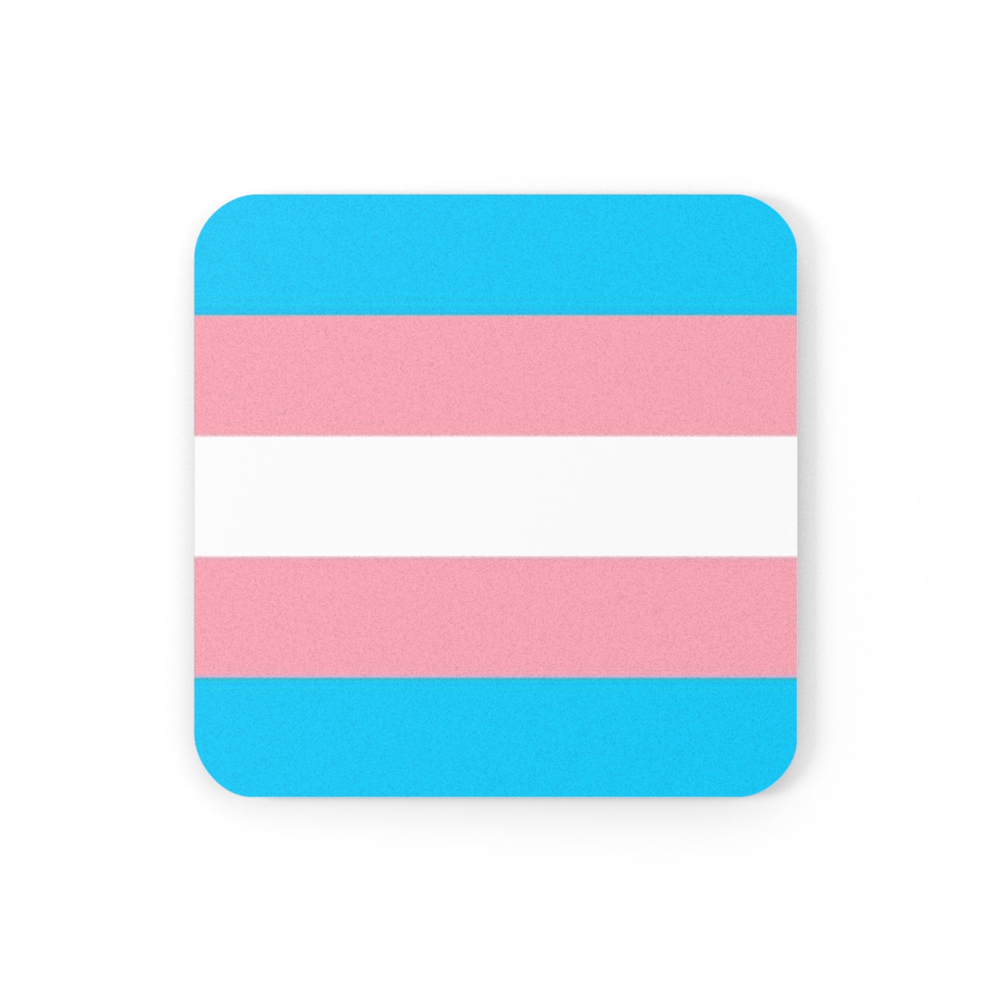 Trans Pride Cork Back Coaster - Supportive & Stylish Drinkware