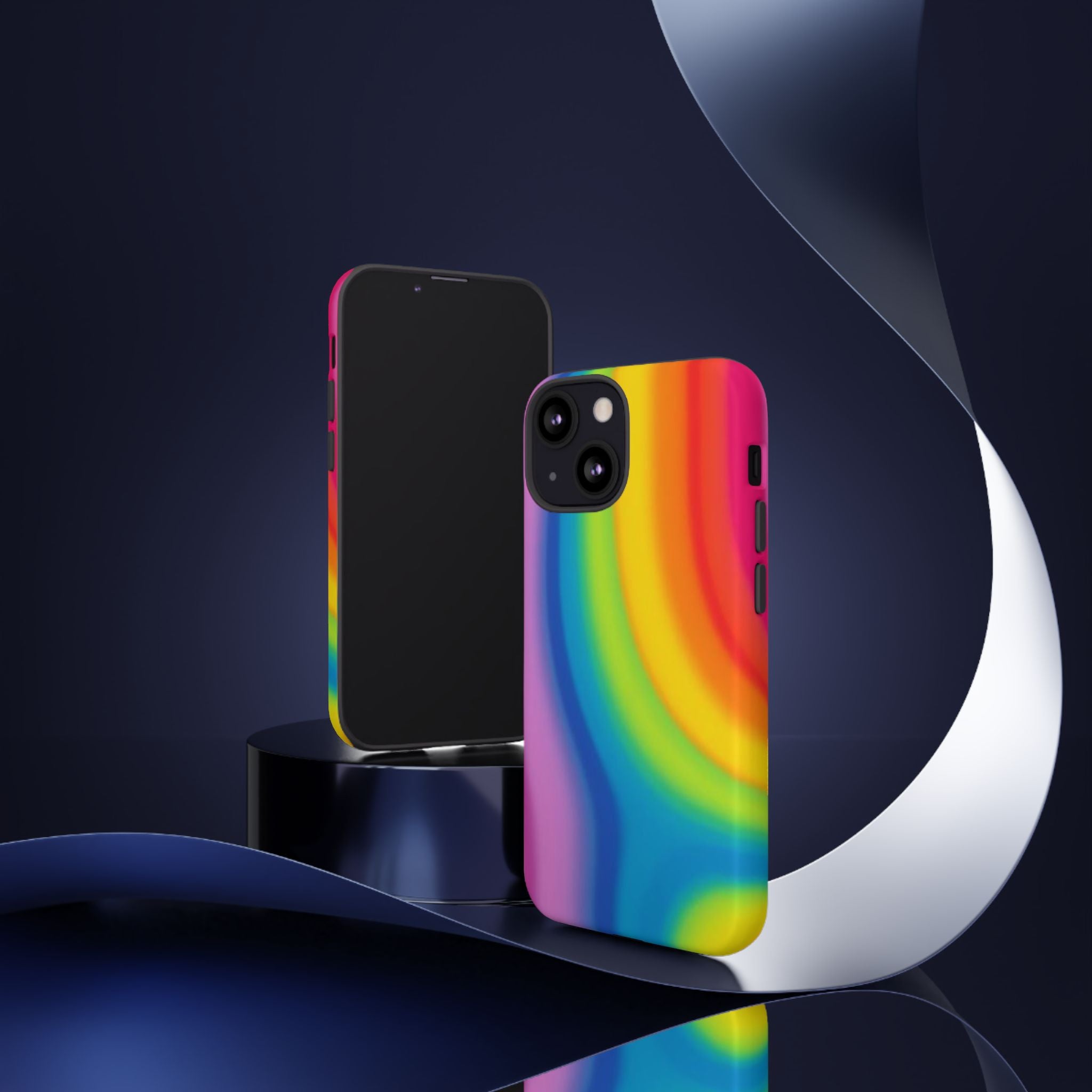 Rainbow Swirl Tough Phone Case for iPhone