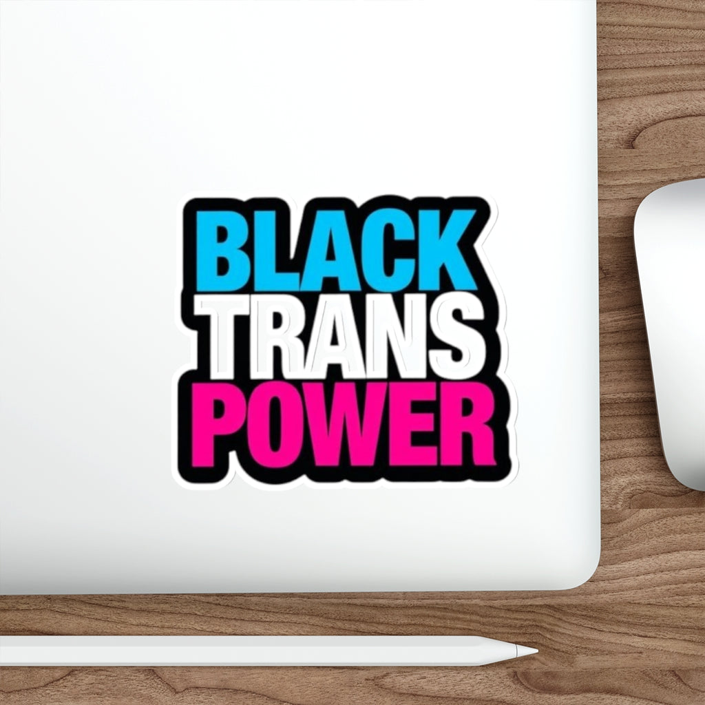 Die-Cut Stickers - BLACK TRANS POWER