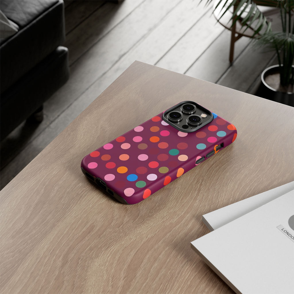 Polka Dot Tough Case for iPhone