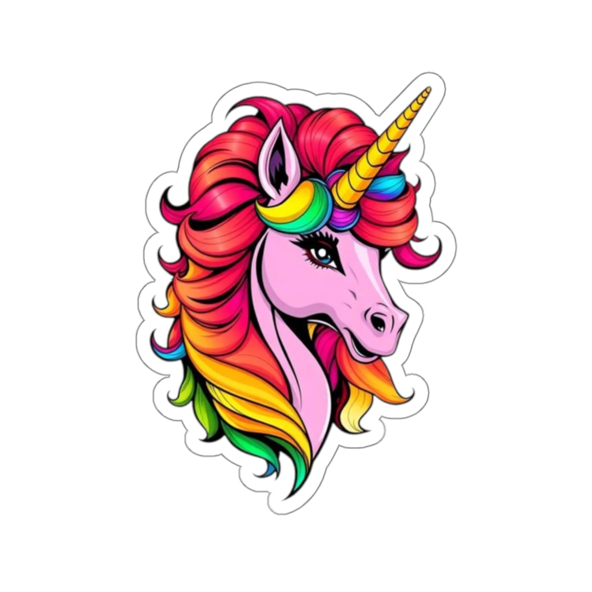 Die-Cut Stickers - Pink Unicorn