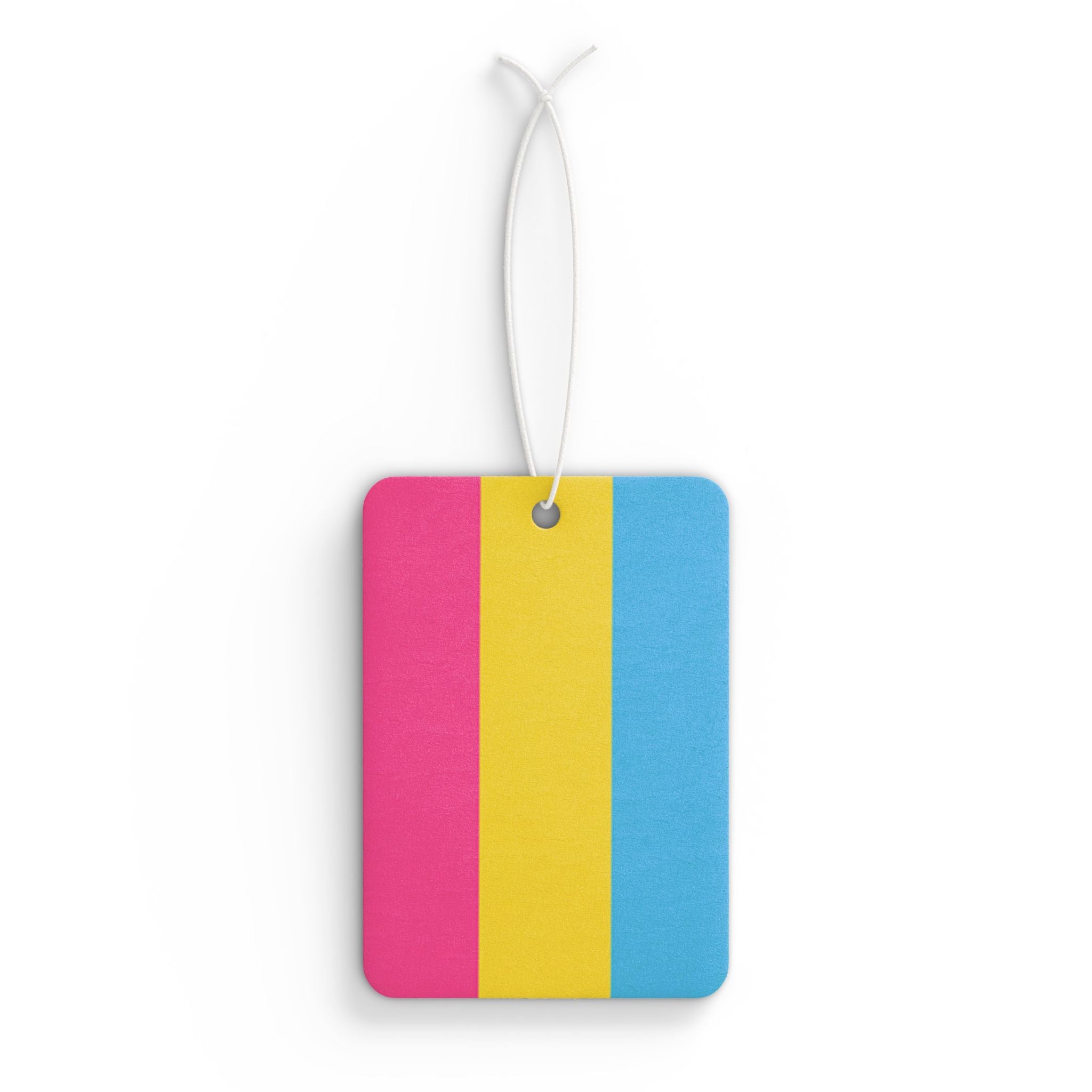 Pansexual Pride Flag Car Air Freshener - Eclectic and Aromatic