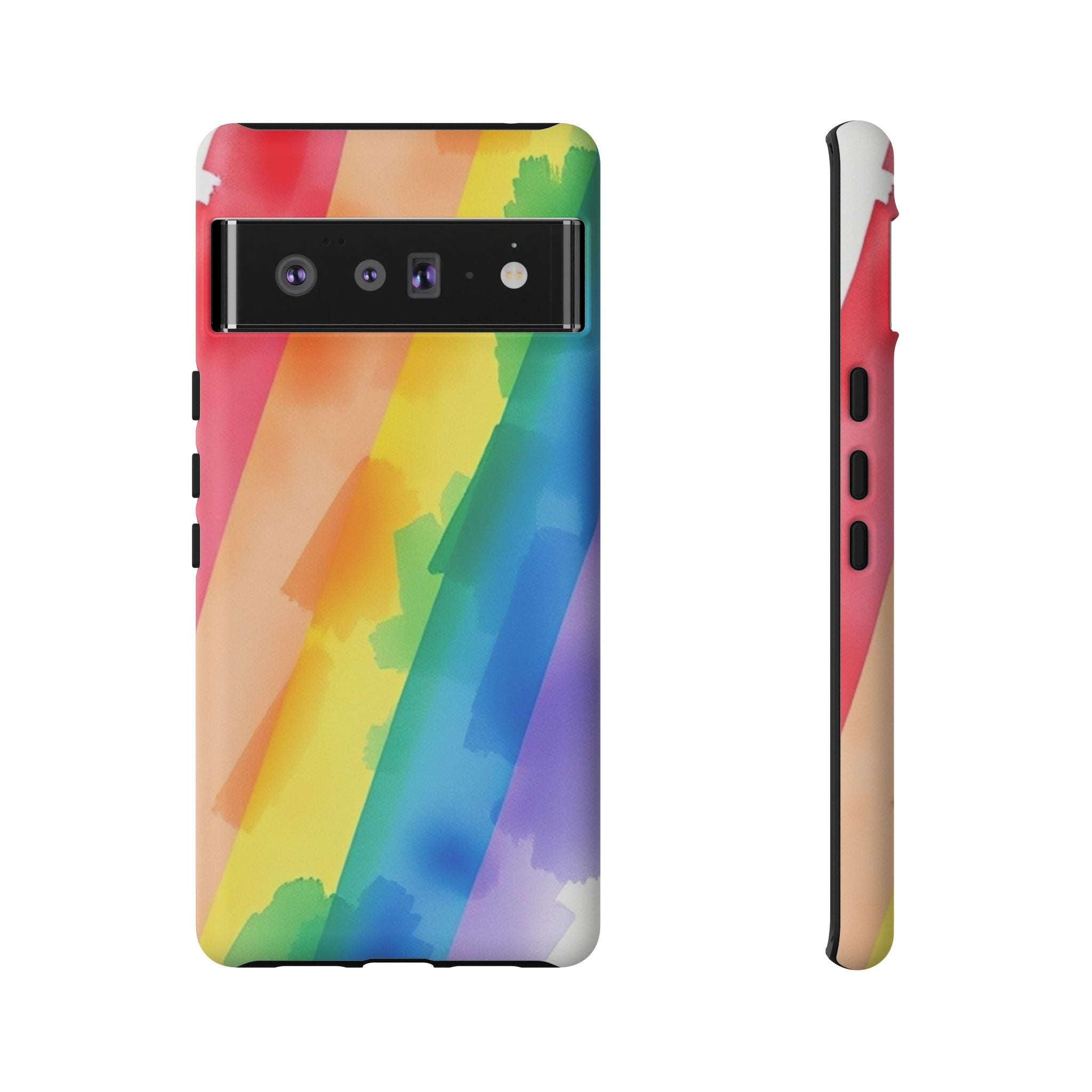 Rainbow Watercolor Art Tough Cases For Android & iPhone