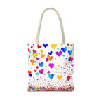 Falling Hearts Tote Bag