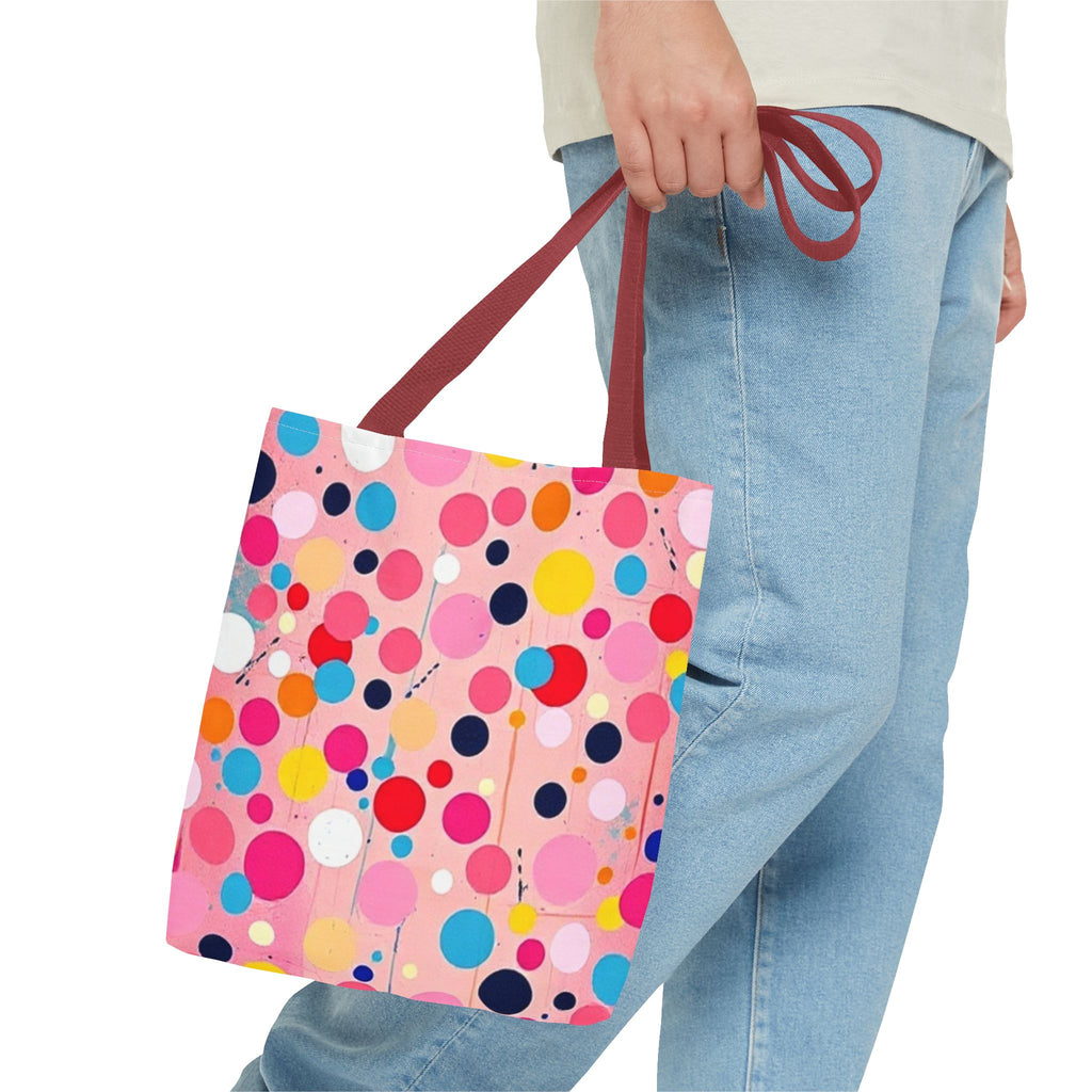Dots and Drips over Pink Design - Tote Bag